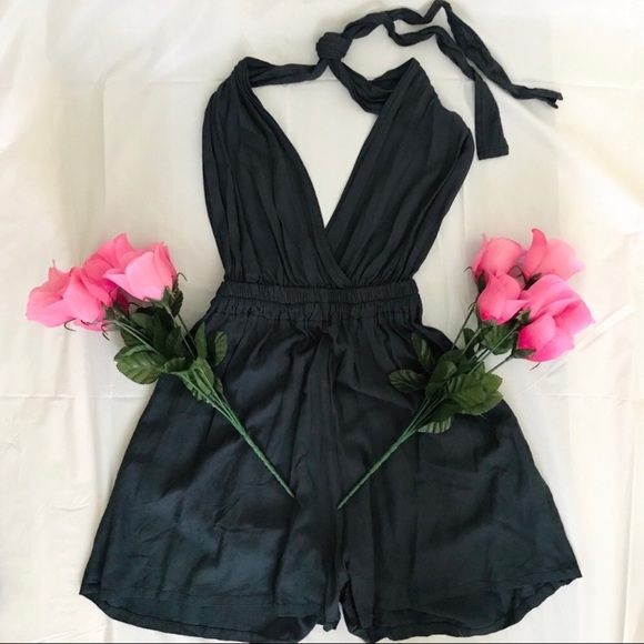 Forever 21 Pants - Forever 21 Halter backless romper